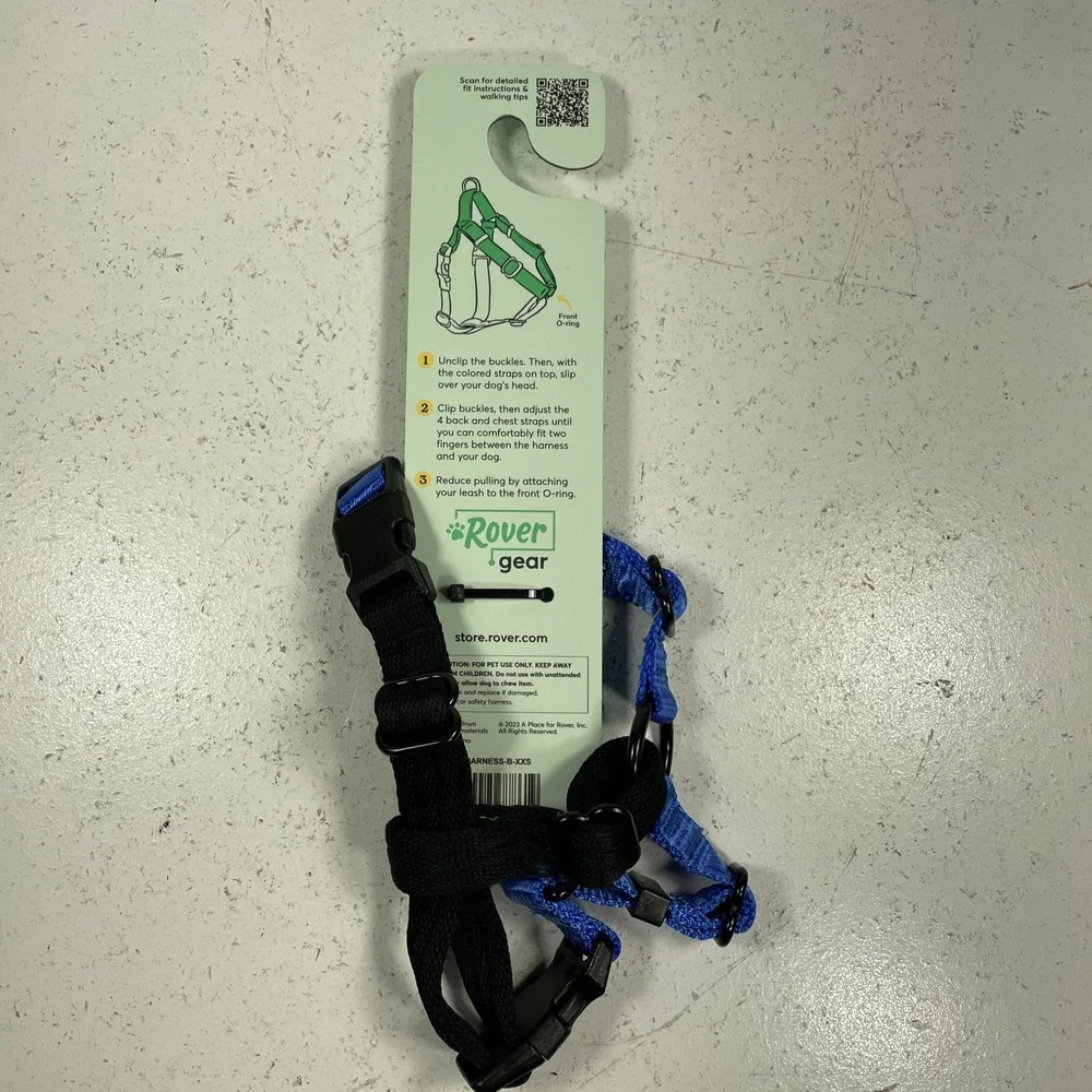 Rover Gear: Better Walk No-Pull Dog Harness Blue Xxs